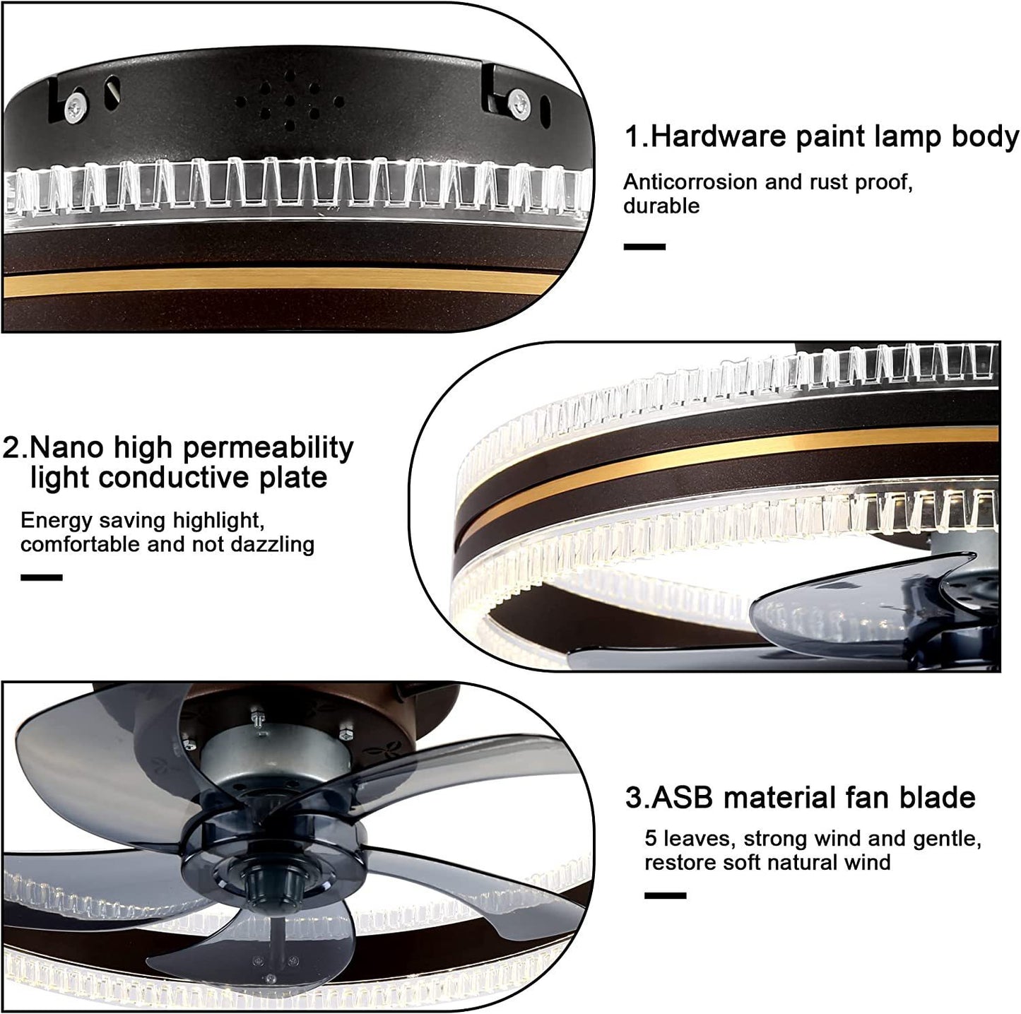 Invisible Ceiling Fan Light
